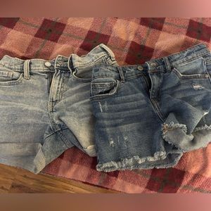 Pair of girls Jean shorts  old navy size 10 and art class brand size 10/12